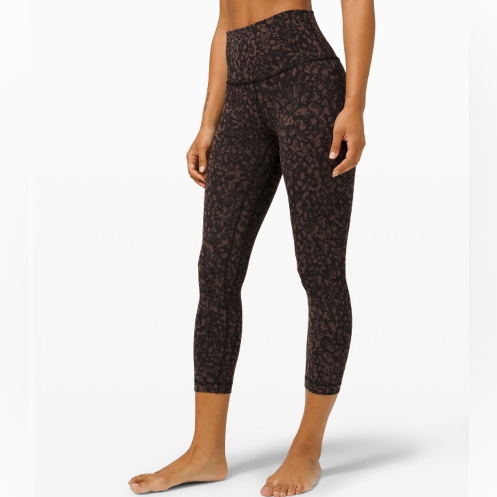 Lululemon Legging 21” Wild Thing Camo Brown Earth Multi